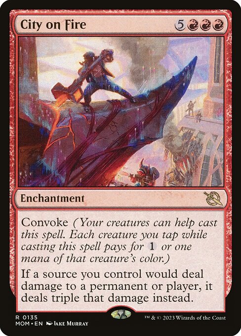 City on Fire MOM-135 Rare Near Mint Englisch Foil