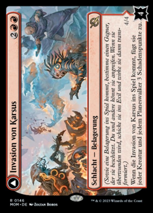 Invasion of Karsus // Refraction Elemental MOM-146 Rare Excellent Deutsch