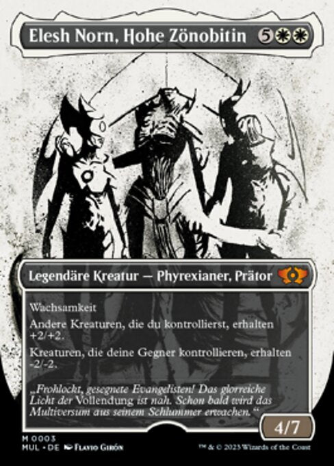 Elesh Norn, Hohe Zönobitin (V.1) MUL-3 Mythic Excellent Deutsch