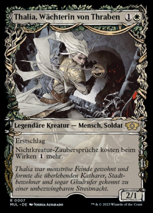 Thalia, Wächterin von Thraben (V.1) MUL-7 Rare Excellent Deutsch