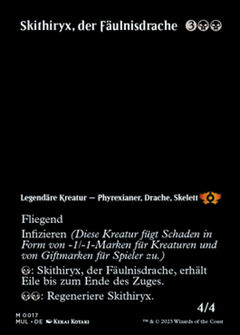 Skithiryx, der Fäulnisdrache (V.1) MUL-17 Mythic Near Mint Deutsch