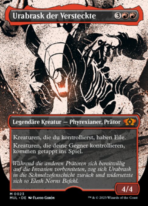 Urabrask der Versteckte (V.1) MUL-23 Mythic Excellent Deutsch