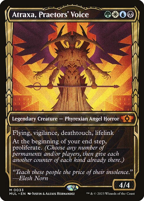 Atraxa, Stimme der Prätoren (V.1) MUL-33 Mythic Excellent Englisch Foil