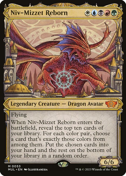 Niv-Mizzet der Auferstandene (V.1) MUL-53 Mythic Excellent Englisch