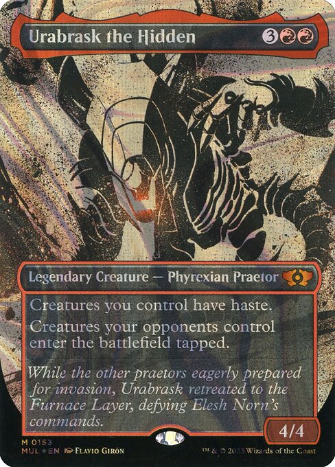 Urabrask the Hidden MUL-153 Mythic Near Mint Englisch Foil