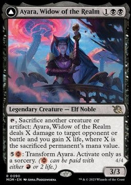 Ayara, Widow of the Realm // Ayara, Furnace Queen MOM-90 Rare Near Mint Englisch