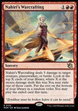Nahiri's Warcrafting MOM-155 Rare Near Mint Englisch