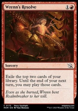 Wrenn's Resolve MOM-173 Common Excellent Englisch Foil