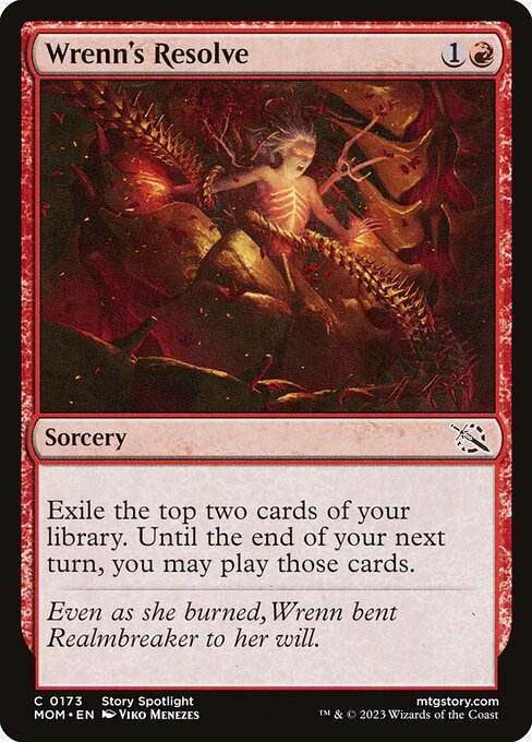 Wrenn's Resolve MOM-173 Common Near Mint Englisch