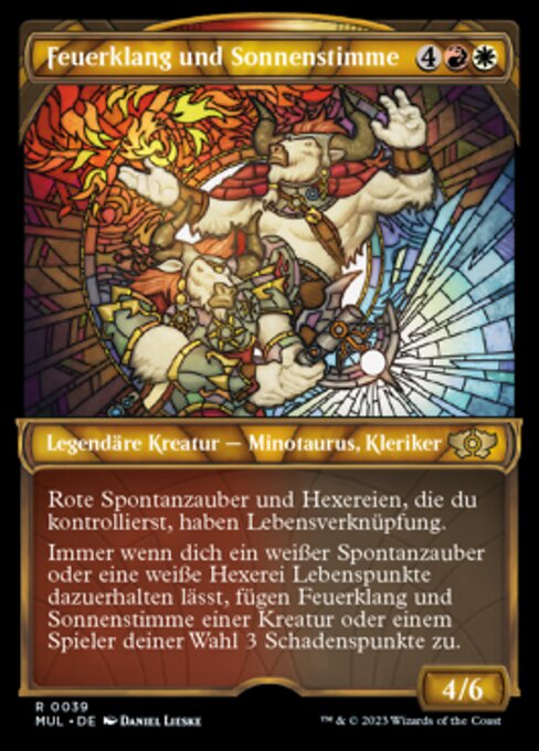 Feuerklang und Sonnenstimme (V.1) MUL-39 Rare Excellent Deutsch