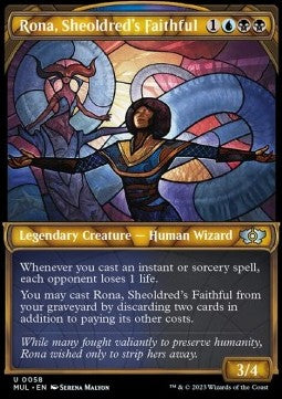Rona, Sheoldreds Getreue (V.1) MUL-58 Uncommon Excellent Englisch Foil