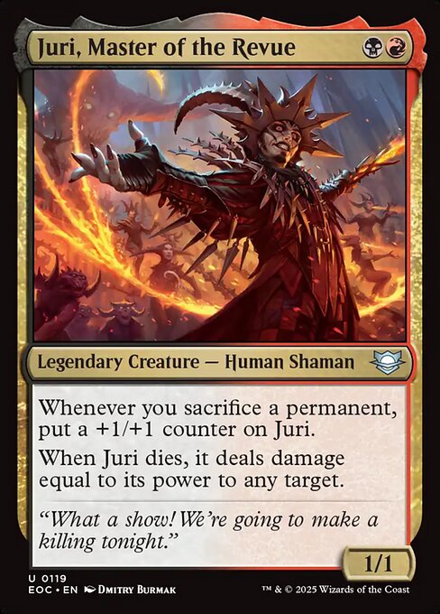 Juri, Master of the Revue MUL-176 Uncommon Near Mint Englisch Foil