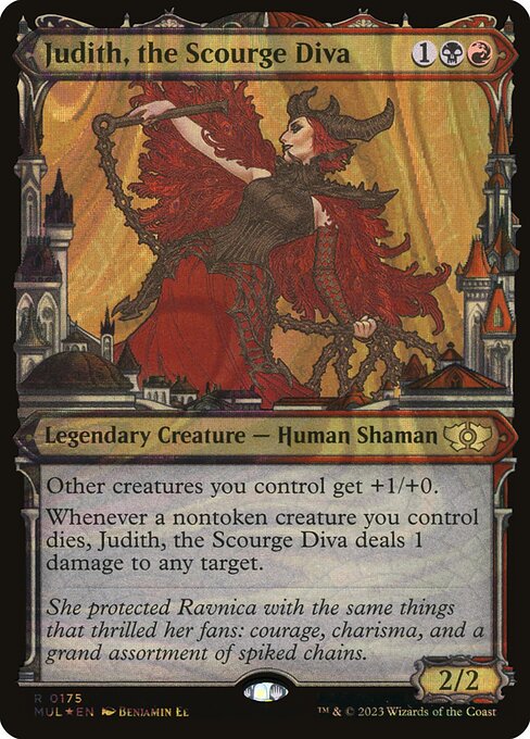 Judith, the Scourge Diva MUL-175 Rare Near Mint Englisch Foil