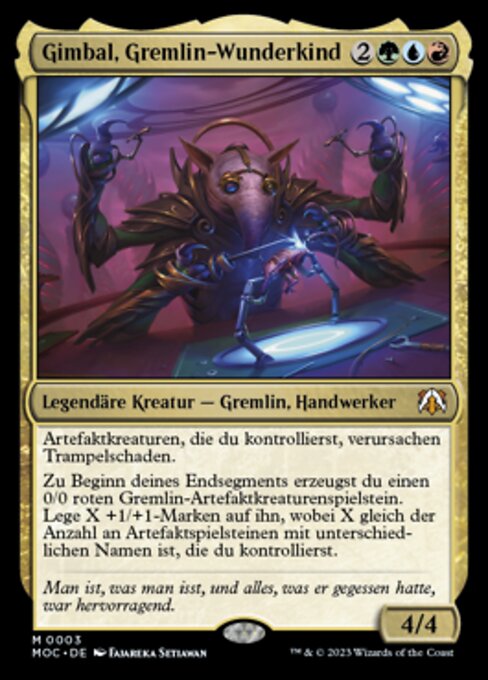 Gimbal, Gremlin-Wunderkind MOC-3 Mythic Near Mint Deutsch