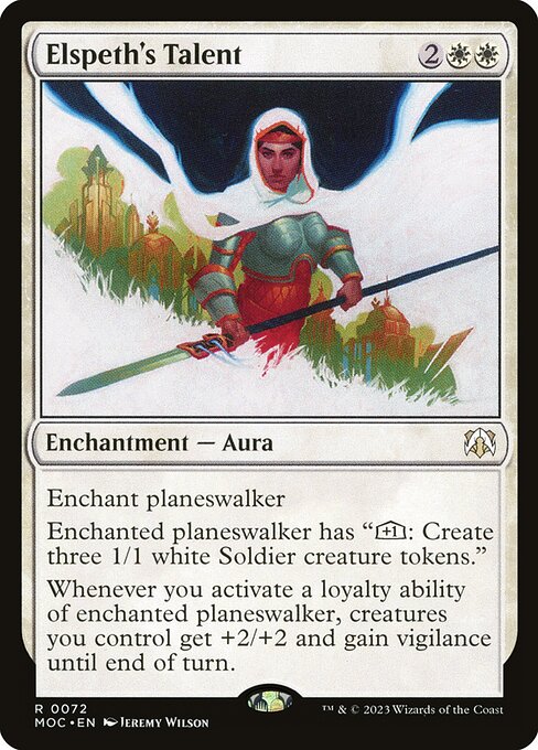 Elspeth's Talent MOC-72 Rare Light Played Englisch Foil