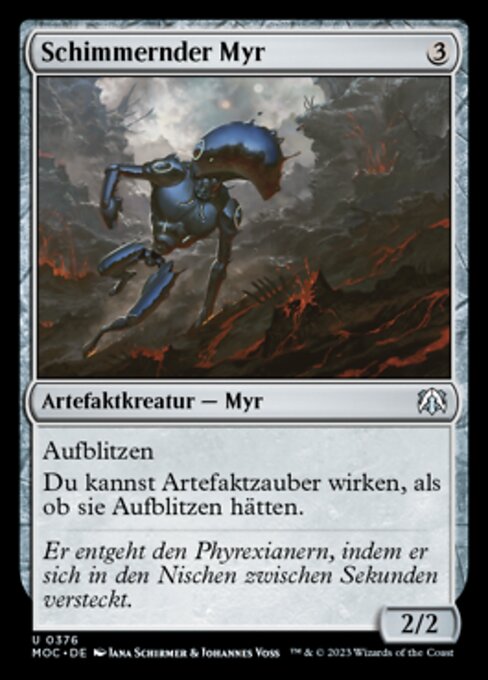 Schimmernder Myr MOC-376 Uncommon Near Mint Deutsch
