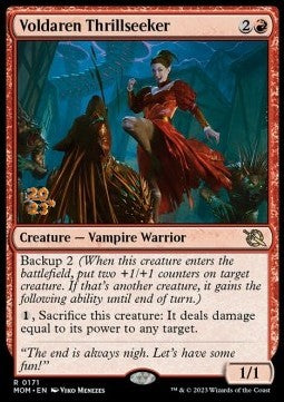 Voldaren Thrillseeker PMOM-171 Rare Excellent Englisch Foil