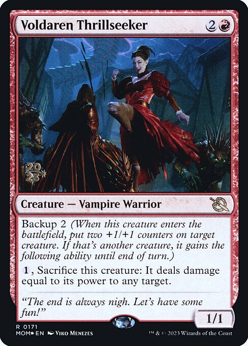 Voldaren Thrillseeker PMOM-171 Rare Excellent Englisch Foil