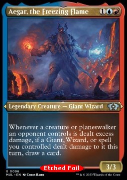 Aegar die Frostflamme (V.2) MUL-96 Uncommon Played Englisch Foil