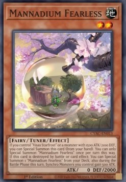 Mannadium Furchtlos CYAC-013 Super Rare Excellent Deutsch 1. Auflage