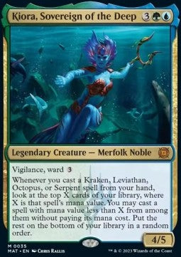 Kiora, Sovereign of the Deep MAT-35 Mythic Near Mint Deutsch