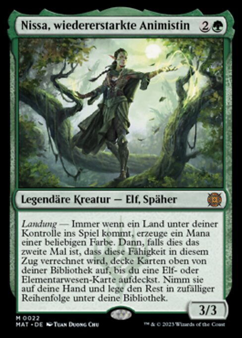 Nissa, Resurgent Animist MAT-22 Mythic Near Mint Deutsch