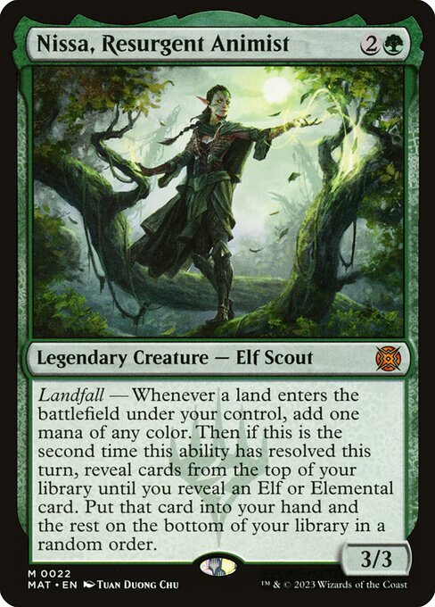 Nissa, Resurgent Animist MAT-22 Mythic Near Mint Englisch