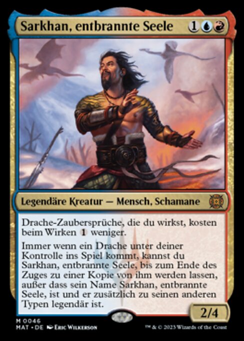 Sarkhan, Soul Aflame MAT-46 Mythic Excellent Deutsch