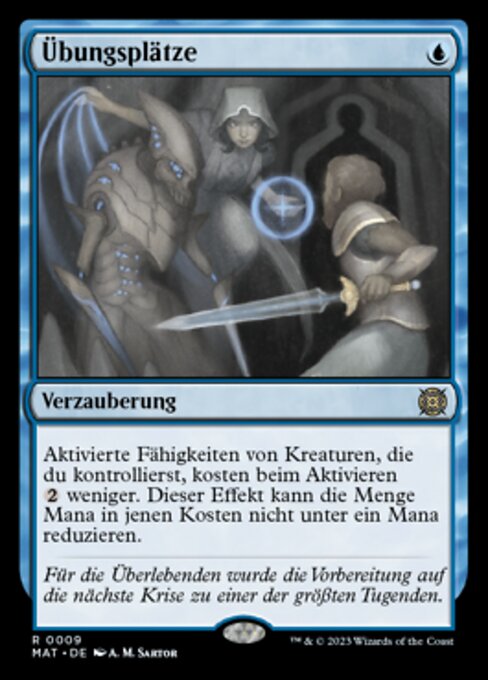 Übungsplätze MAT-9 Rare Near Mint Deutsch