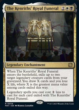 The Kenriths' Royal Funeral MAT-34 Rare Near Mint Englisch Foil