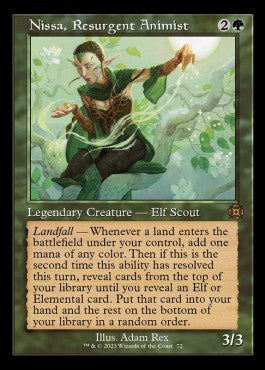 Nissa, Resurgent Animist (V.1) XMAT-72 Mythic Excellent Englisch