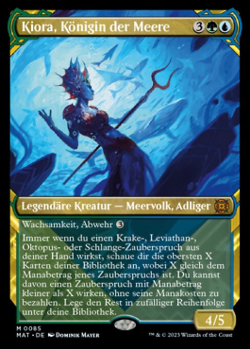Kiora, Sovereign of the Deep XMAT-85 Mythic Near Mint Deutsch