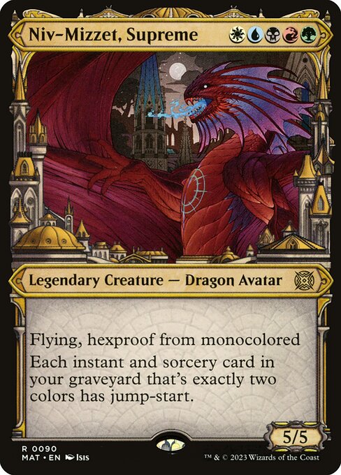 Niv-Mizzet, Supreme (V.1) XMAT-90 Rare Excellent Englisch