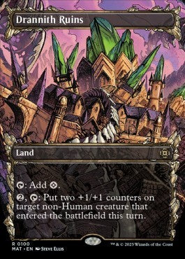 Ruinen von Drannith (V.1) XMAT-100 Rare Excellent Englisch Foil