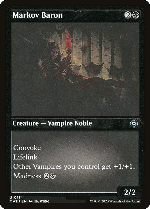 Markov Baron XMAT-114 Uncommon Played Englisch Foil
