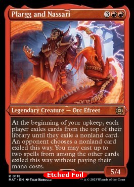 Plargg and Nassari (V.2) XMAT-118 Rare Near Mint Englisch Foil
