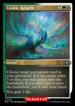 Cosmic Rebirth XMAT-128 Uncommon Excellent Englisch Foil