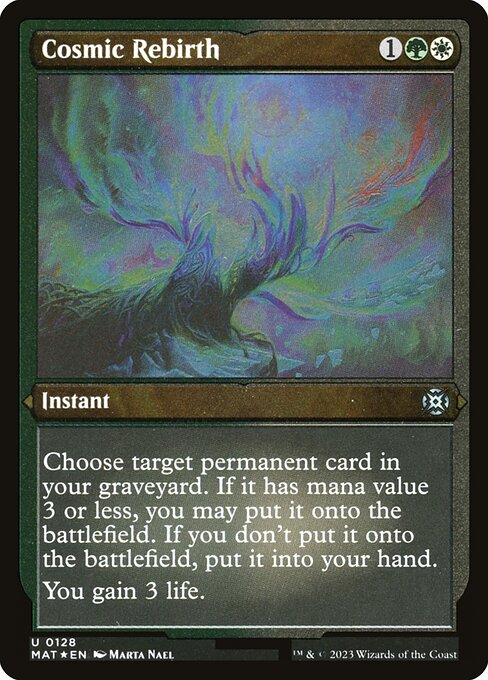 Cosmic Rebirth XMAT-128 Uncommon Excellent Englisch Foil