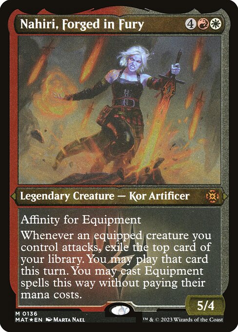Nahiri, Forged in Fury XMAT-136 Mythic Near Mint Englisch Foil