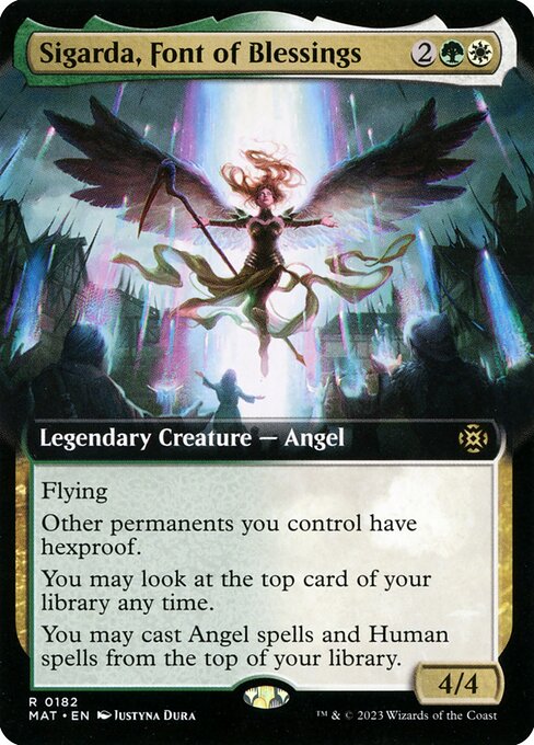 Sigarda, Font of Blessings XMAT-182 Rare Excellent Englisch Foil