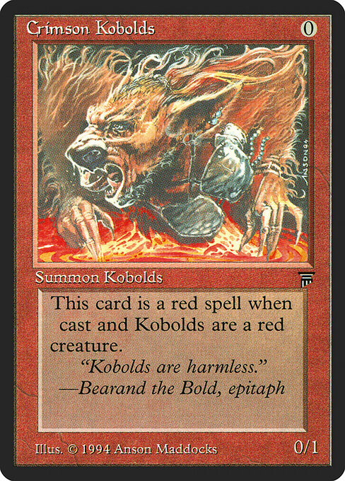 Crimson Kobolds LEG- Common Played Englisch