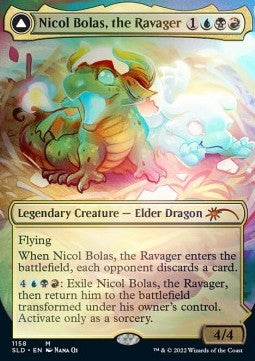Nicol Bolas, der Zerstörer // Nicol Bolas, der Emporgestiegene (V.1) SLCFCB-1158 Mythic Near Mint Englisch Foil