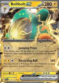 Bellibolt ex PAL-079 Double Rare Excellent Englisch