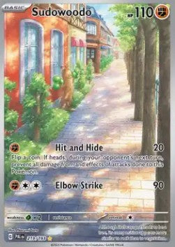 Sudowoodo PAL-219 Illustration Rare Excellent Englisch