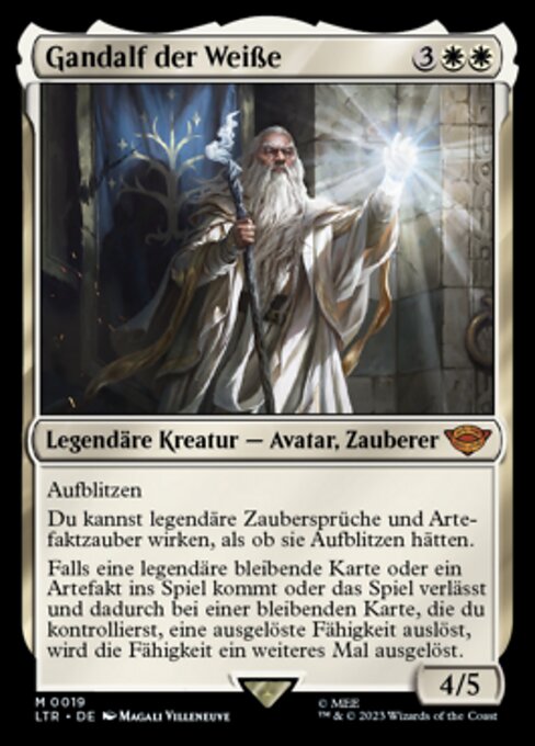 Gandalf der Weiße LTR-19 Mythic Near Mint Deutsch