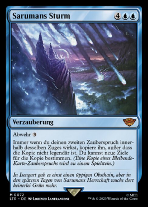 Sarumans Sturm LTR-72 Mythic Near Mint Deutsch