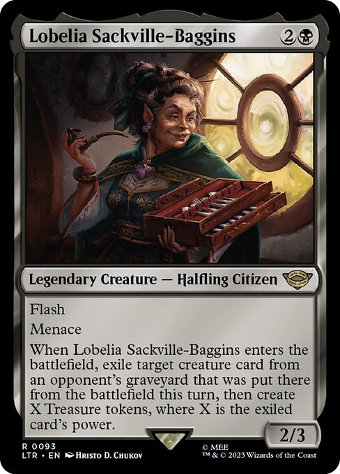 Lobelia Sackville-Baggins LTR-93 Rare Excellent Englisch Foil