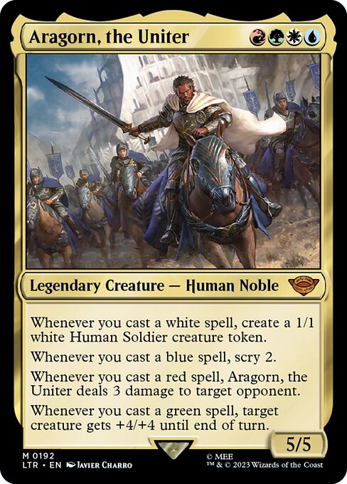 Aragorn der Einiger LTR-192 Mythic Near Mint Englisch Foil