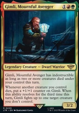 Gimli, trauernder Rächer LTR-209 Rare Excellent Deutsch