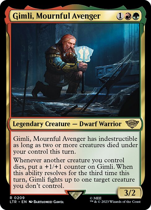 Gimli, Mournful Avenger LTR-209 Rare Near Mint Englisch